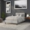 Flash Furniture Melbourne Metal Upholstered Full Size Headboard in Light Gray Fabric HG-HB1717-F-LG-GG - alternate 3